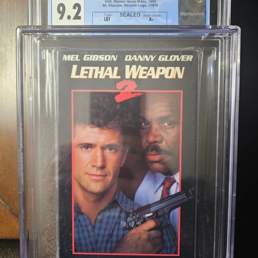 1991 VHS Lethal Weapon 2 CGC 9.2 A+ Seal Graded